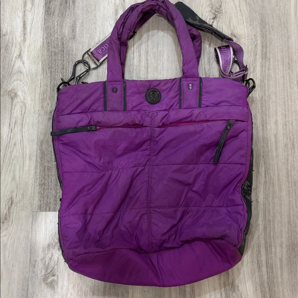 lululemon purple gym bag Phi Chi Theta Everywhere Belt City essentials oversized bag 😱